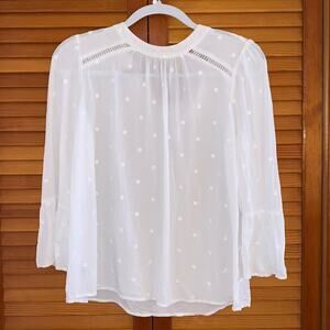 LOFT white blouse